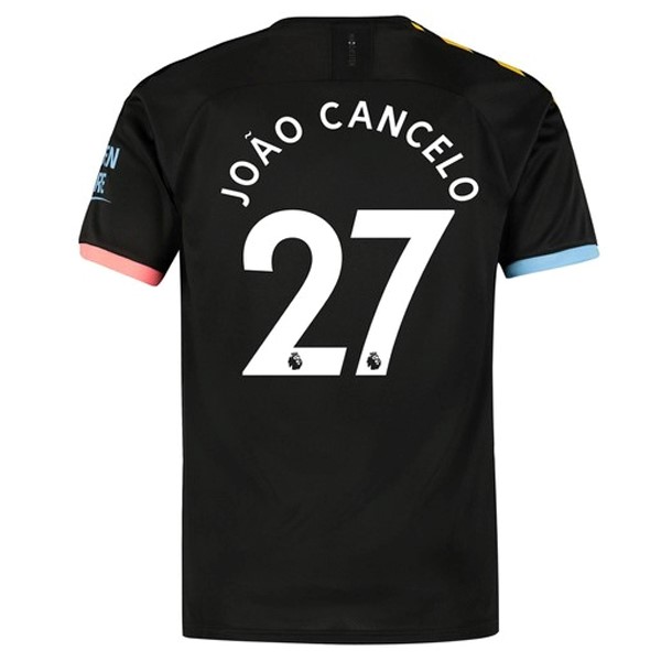 Camiseta Manchester City NO.27 Cancelo Replica Segunda Ropa 2019/20 Negro